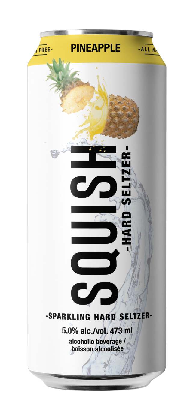 Squish Pineapple Hard Seltzer 473ml x 24